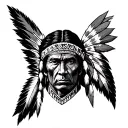 Blackfoot Indian tattoo design idea