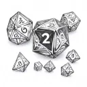 2 10-sided crystal role-playing dice tattoo design idea