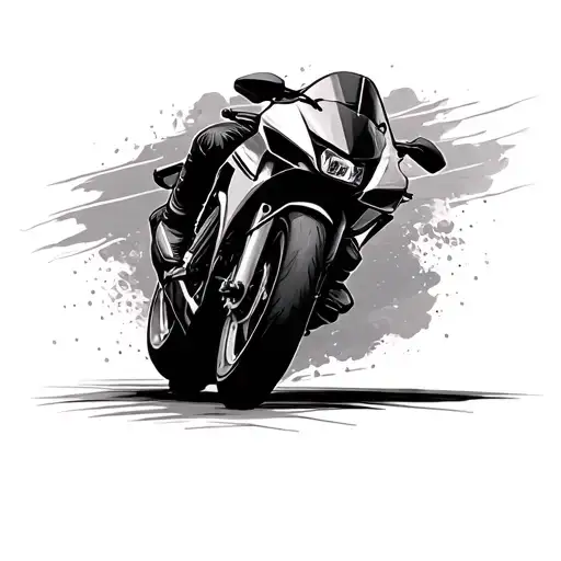 Sportbike tattoo design idea