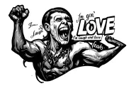 Im gon live, Im gon laugh and love freaks tattoo design idea