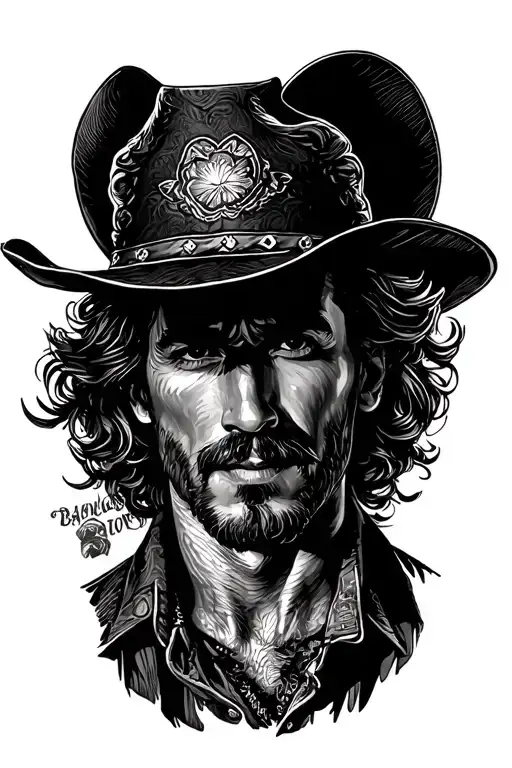 Gay Cowboy tattoo design idea