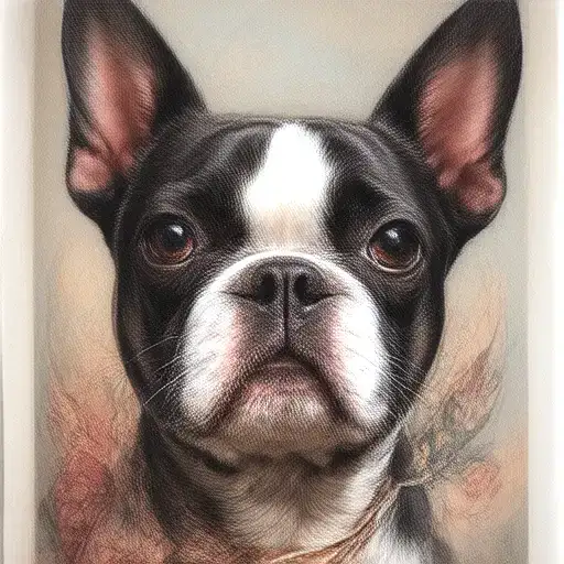 Boston Terrier tattoo design idea