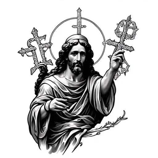 Saint Anthony tattoo design idea