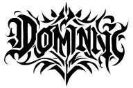 "DOMINIC" Scroll tattoo design idea