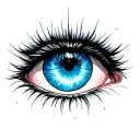 impailed eye tattoo design idea