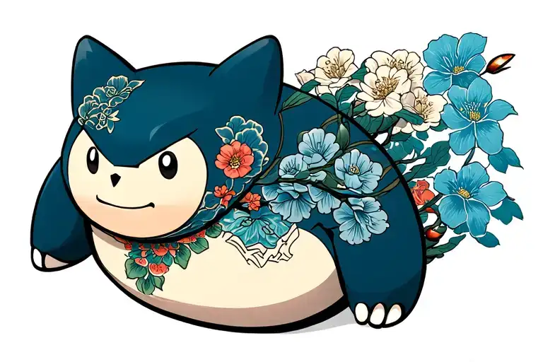 snorlax tattoo design idea