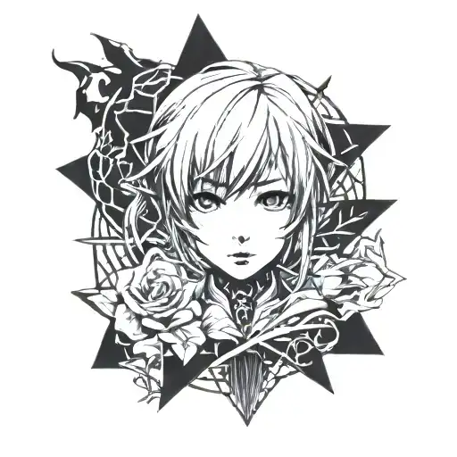 ayanami rei tattoo design idea