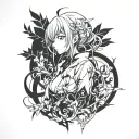 ayanami rei tattoo design idea