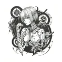 ayanami rei tattoo design idea