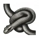 snake wrapped around arm tattoo design idea
