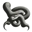 snake wrapped around arm tattoo design idea