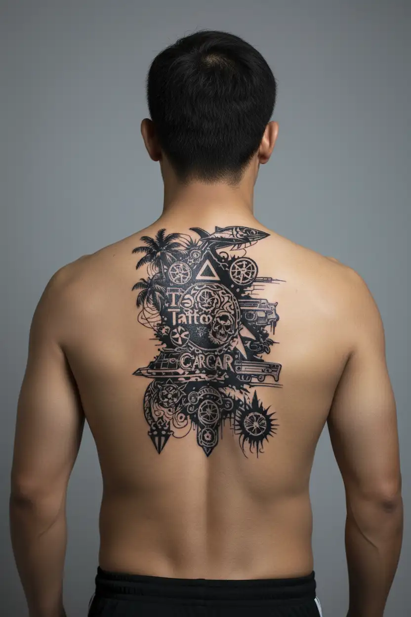 Tattoo secretly showing far cry 3 symbols and references to the game tattoo design idea