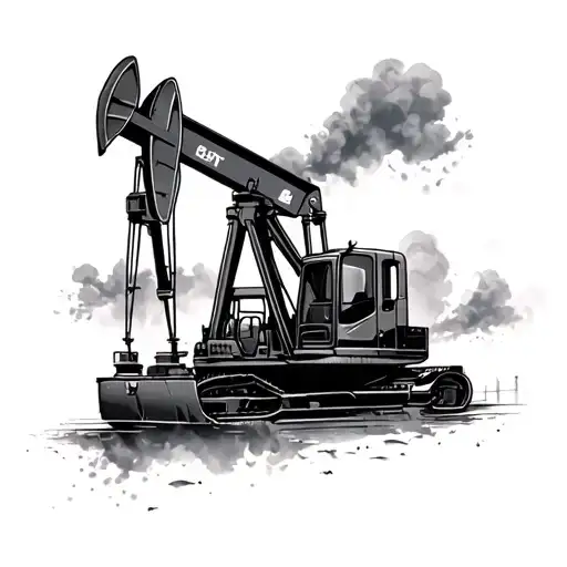 oilfield sleeve tattoo design idea