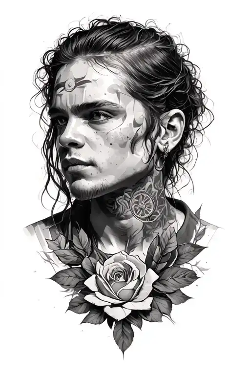 Loner tattoo design idea