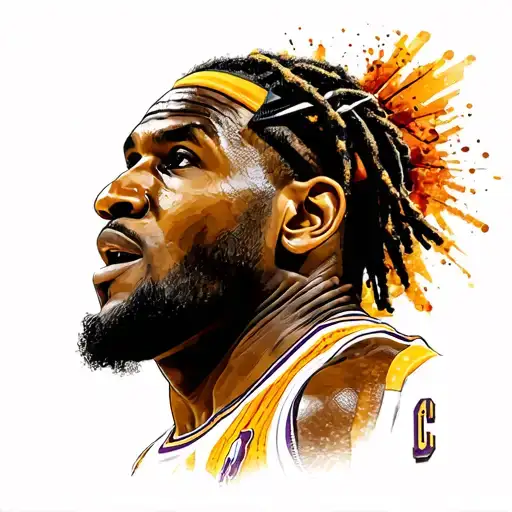 LEBRON JAMES FINALS BLOCK, ALLEN IVERSON STEP OVER TY LUE, MICHAEL JORDAN FREE THROW LINE DUNK , MAGIC JOHNSON SKYHOOK tattoo design idea