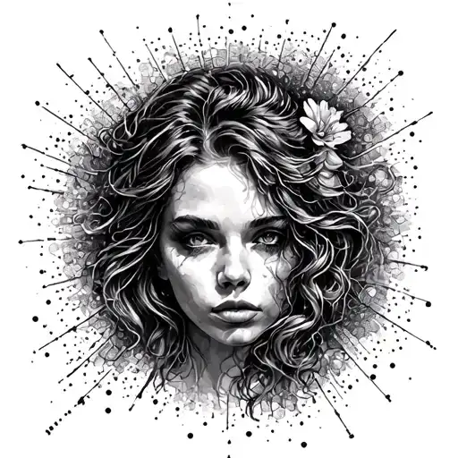 freedom of expression, vivacity, discovery, experimenting with different movements related to art tattoo design idea