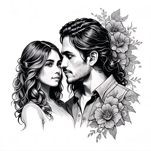 uncle and niece fine line tattoo tattoo design idea