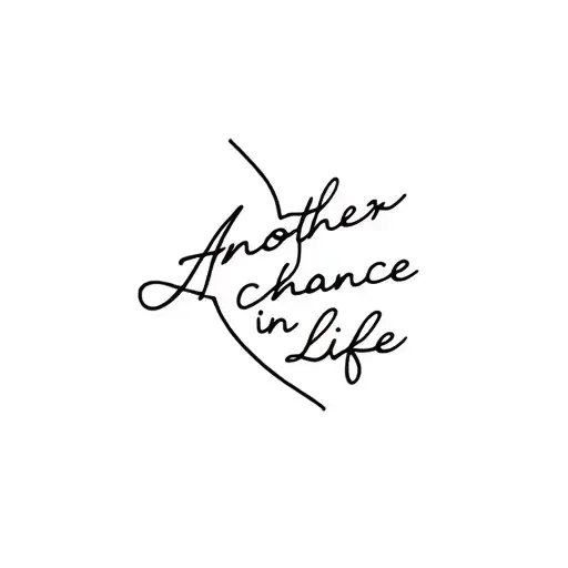 Another Chance in life tattoo tattoo design idea