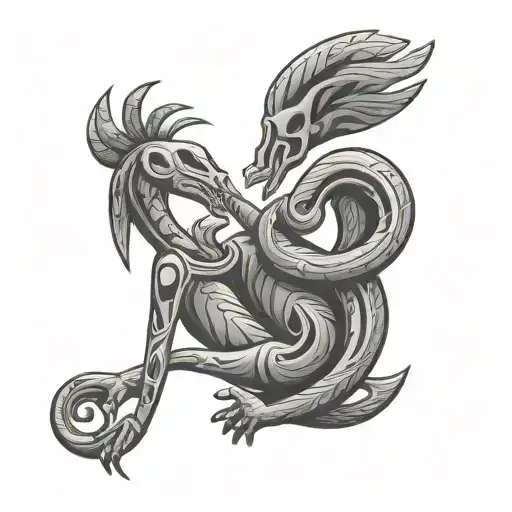 kokopelli emotions 4 people tattoo design idea