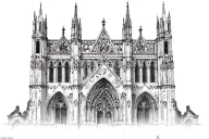 Gothic cathedral tattoo design idea