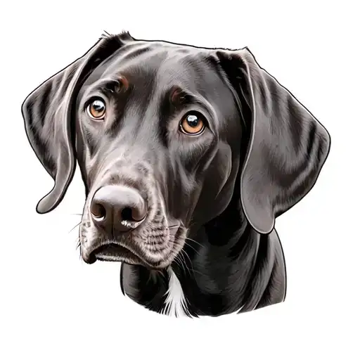 Vizsla tattoo design idea