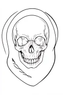 Without shadow effect it is to put on the between the pectorals a skull with an olroge on the skull below tattoo design idea