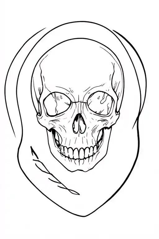 Without shadow effect it is to put on the between the pectorals a skull with an olroge on the skull below tattoo design idea