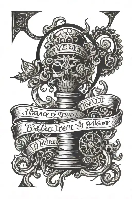 Never Put Your Trust In Man Believe In God tattoo design idea