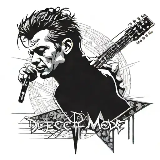 Depeche Mode tattoo design idea