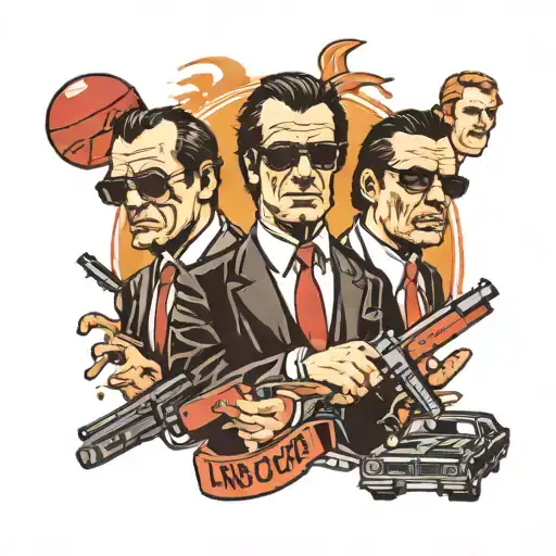 pulp fiction reservoir dogs tattoo design idea