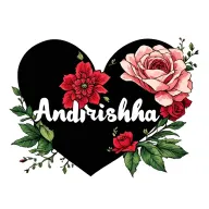 "Andrisha" heart shape tattoo design idea