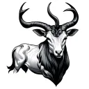 fine line tattoo, taurus zodiac sign tattoo design idea