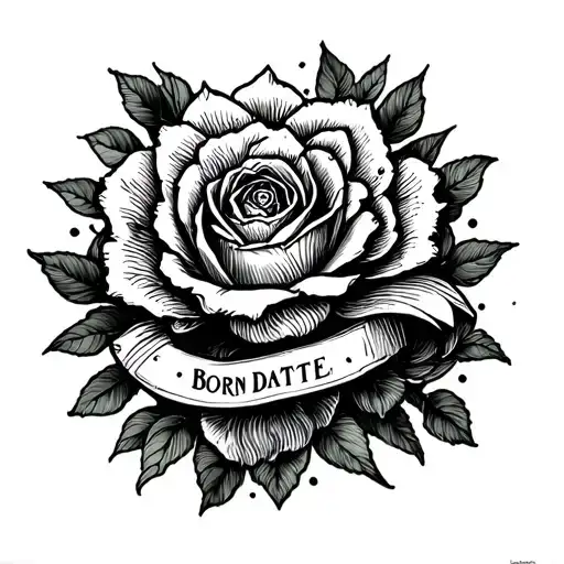 born date tattoo tattoo design idea
