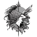 Invictus tattoo design idea