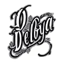 forearm tattoo name deloya in a cursive fancy font tattoo design idea