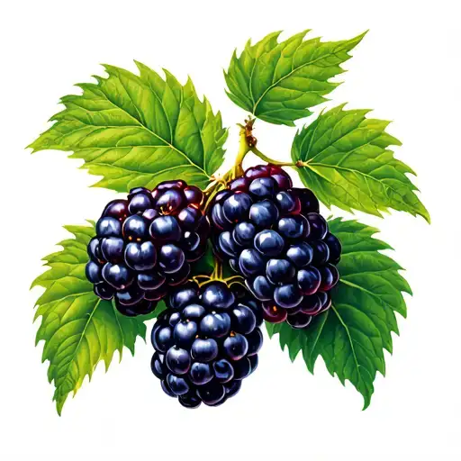 blackberry vines tattoo design idea