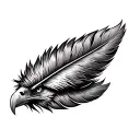 Eagle Feather tattoo design idea