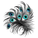 peacock feather tattoo design idea