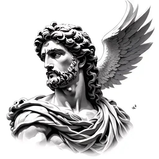apollo greek god tattoo design idea