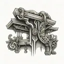 pullup bar tattoo design idea