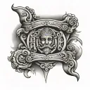 pullup bar tattoo design idea