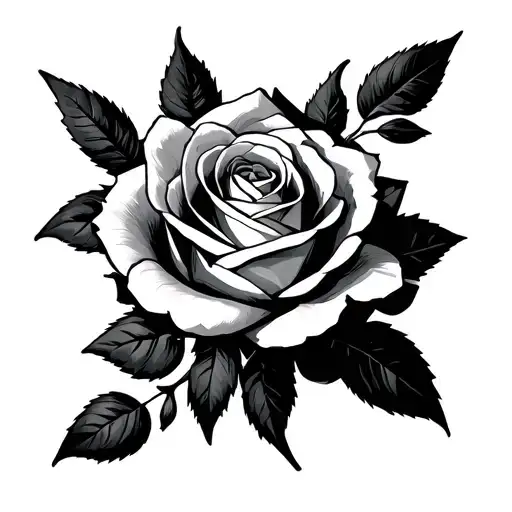 Full Metal Alchemist with a rose underneath tattoo design idea