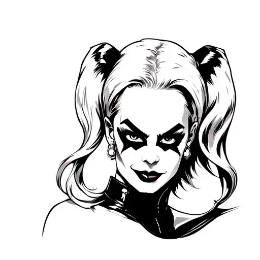 Harley Quinn tattoo design idea