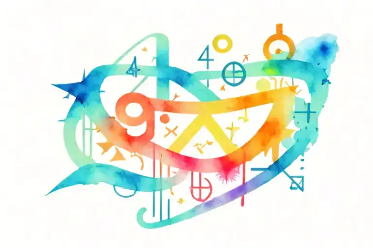 math equations tattoo design idea