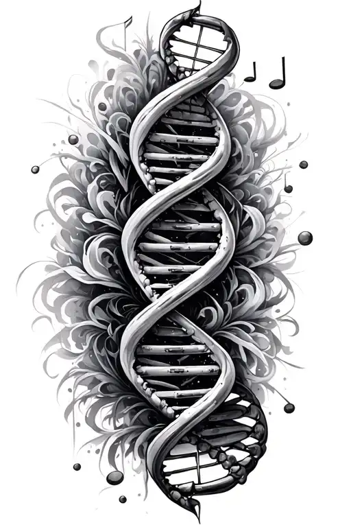 Music, DNA, Tattoo Design tattoo design idea