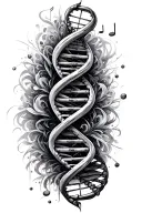Music, DNA, Tattoo Design tattoo design idea