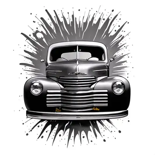 1948 Dodge Power Wahon tattoo design idea