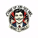 "Come up and see me make me smile" for dad memorial tattoo design idea