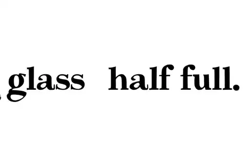 "glass half full" tattoo design idea