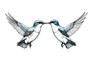 two swallows tattoo design idea